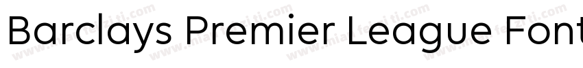 Barclays Premier League Font字体转换
